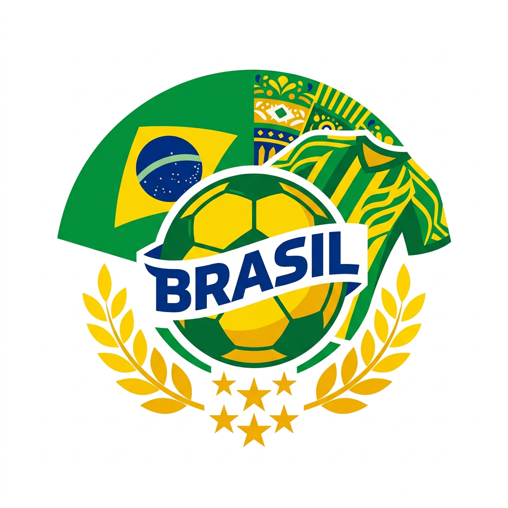 Brasil Fodboldstjerne Toppers Drinktoppers 6 stk Ø8 cm