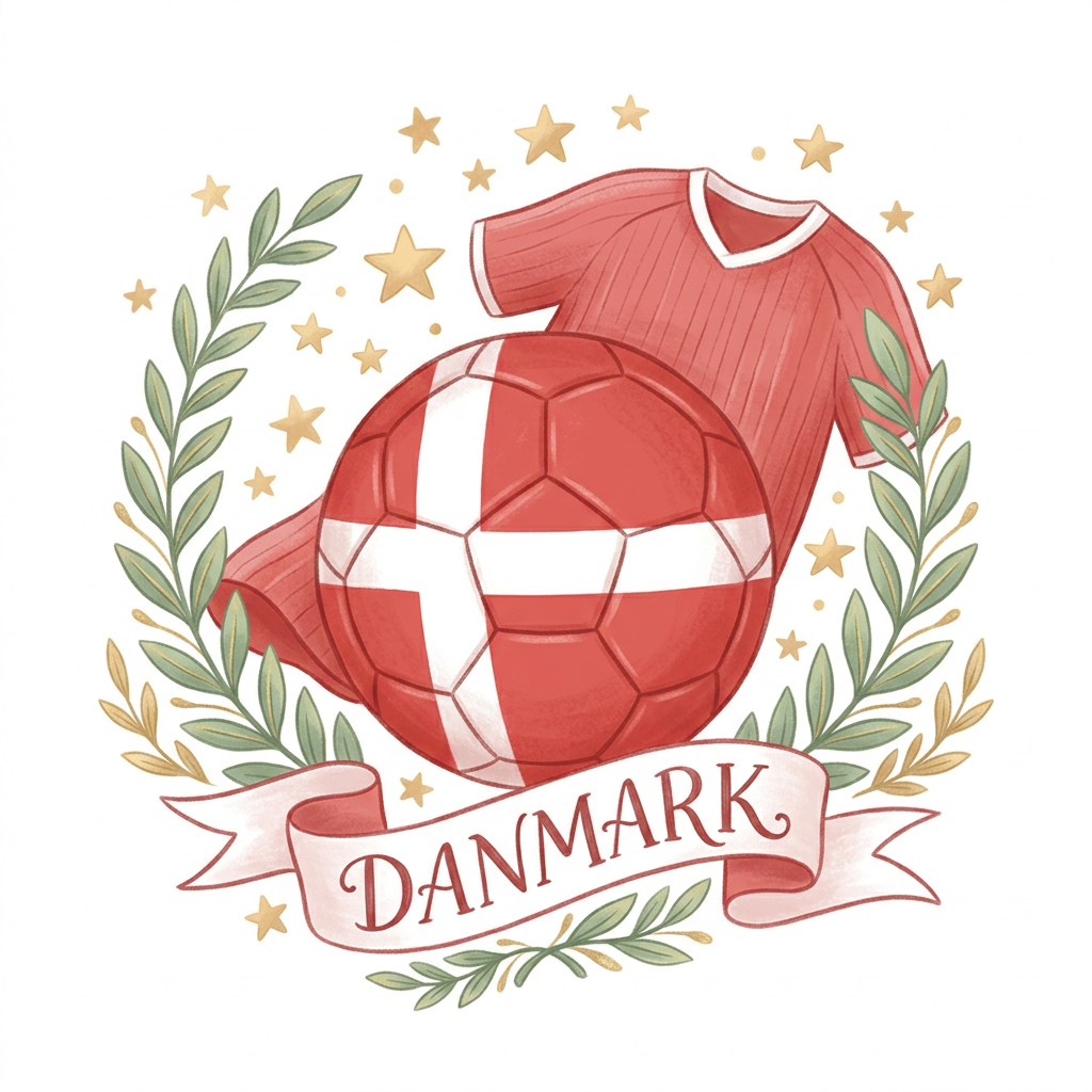 Dansk Fodbold Fan Toppers Drinktoppers 6 stk Ø8 cm