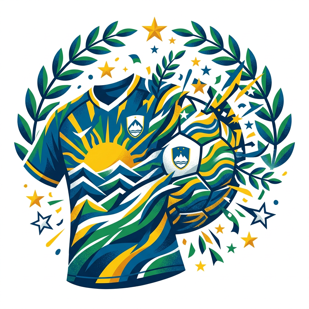 Slovensk fodboldsæt Toppers Drinktoppers 6 stk Ø8 cm