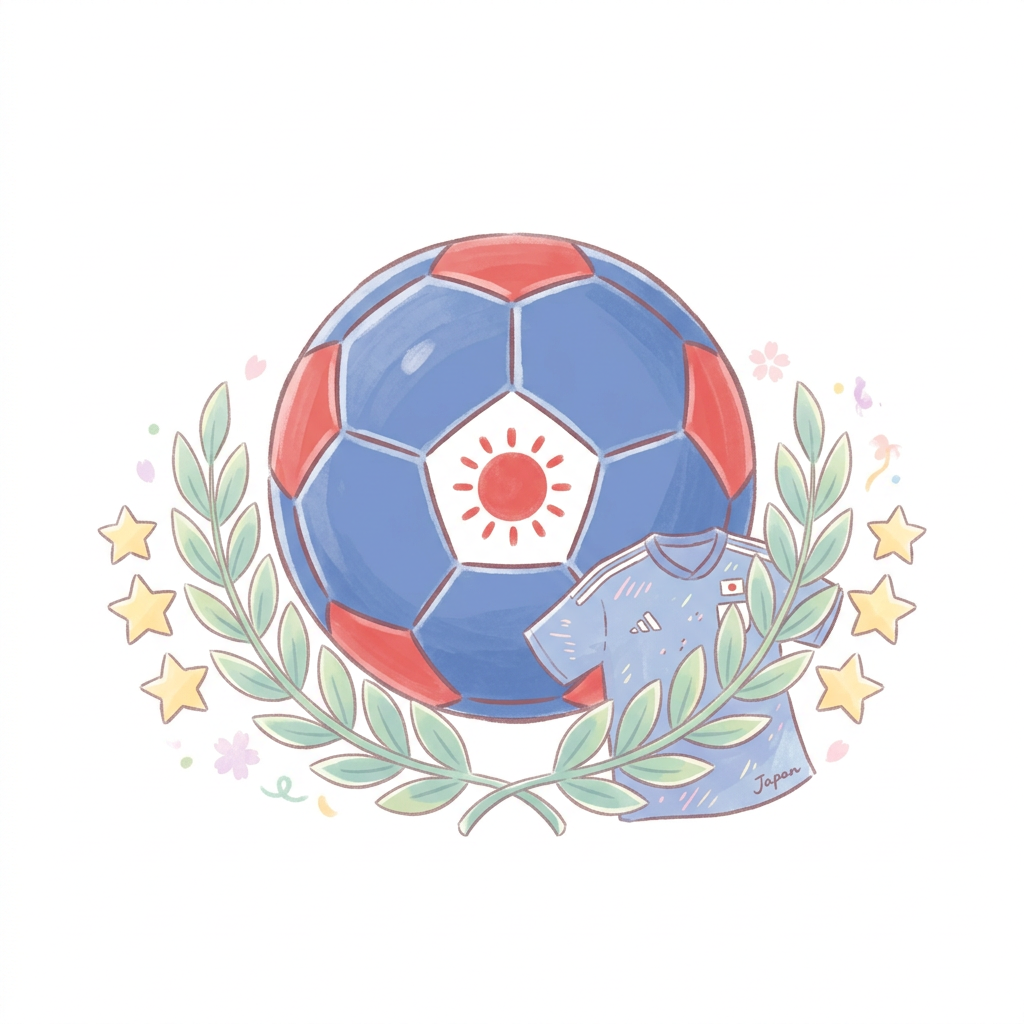 Japansk Fodbold Fejring Toppers Drinktoppers 6 stk Ø8 cm