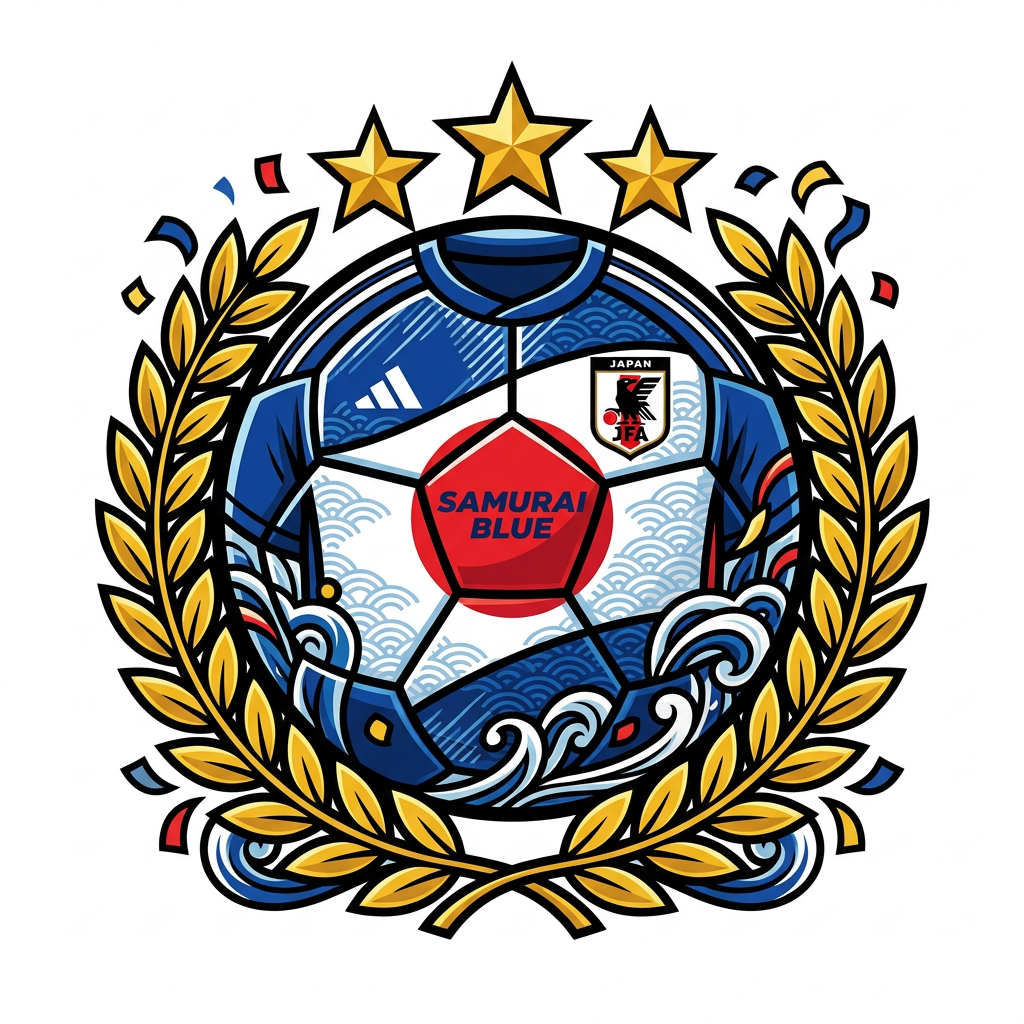 Samurai Fodbold Ære Toppers Drinktoppers 6 stk Ø8 cm