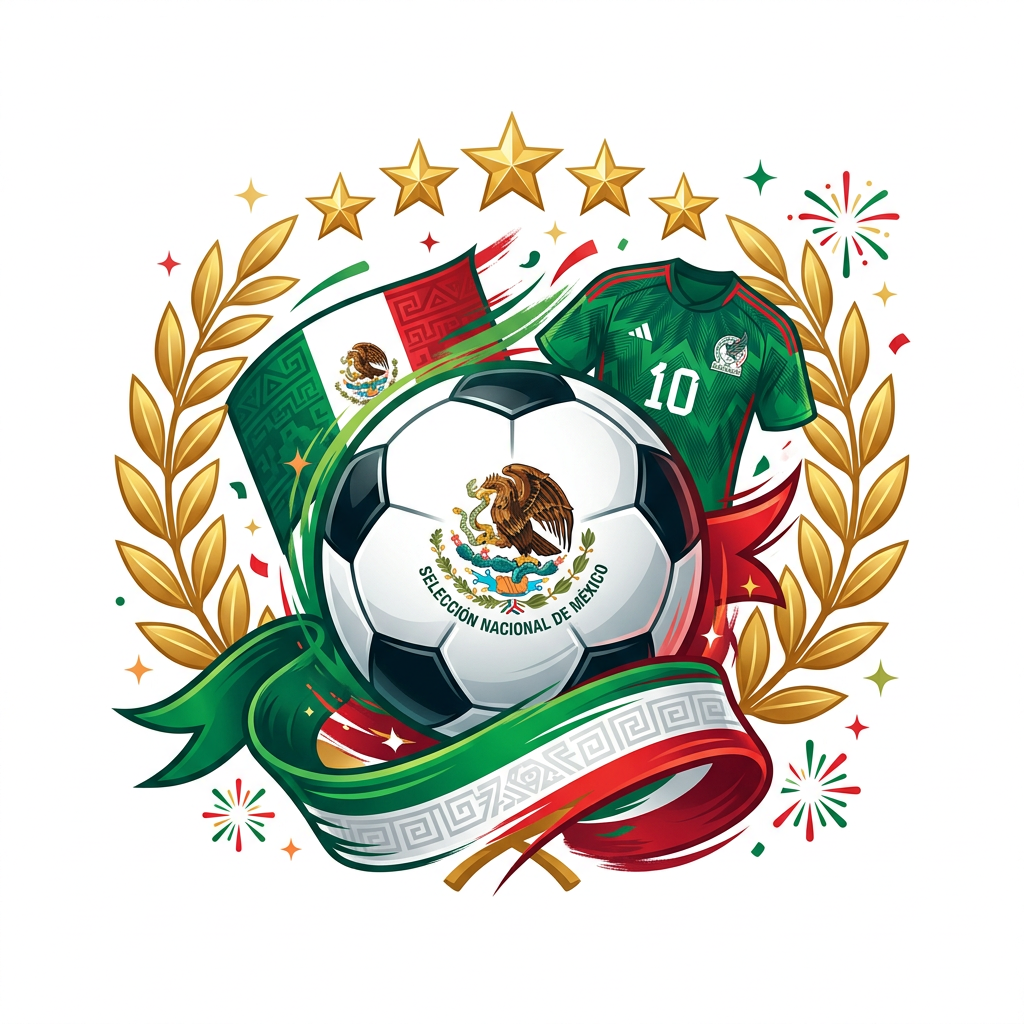 Mexicansk fodbold fest Toppers Drinktoppers 6 stk Ø8 cm
