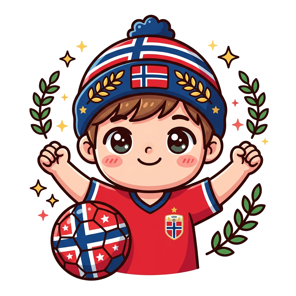 Norsk fodbolddreng Toppers Drinktoppers 6 stk Ø8 cm