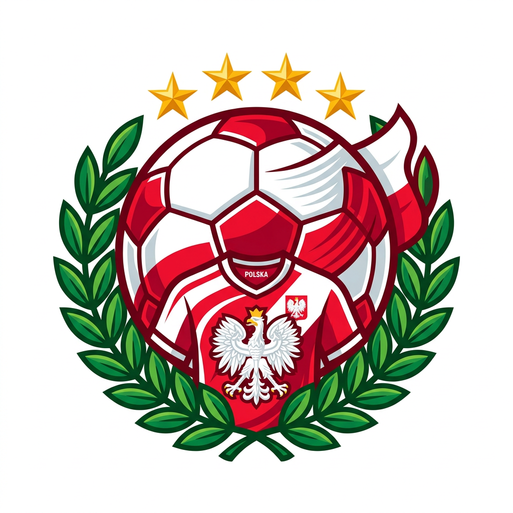 Polsk fodbold-ære Toppers Drinktoppers 6 stk Ø8 cm