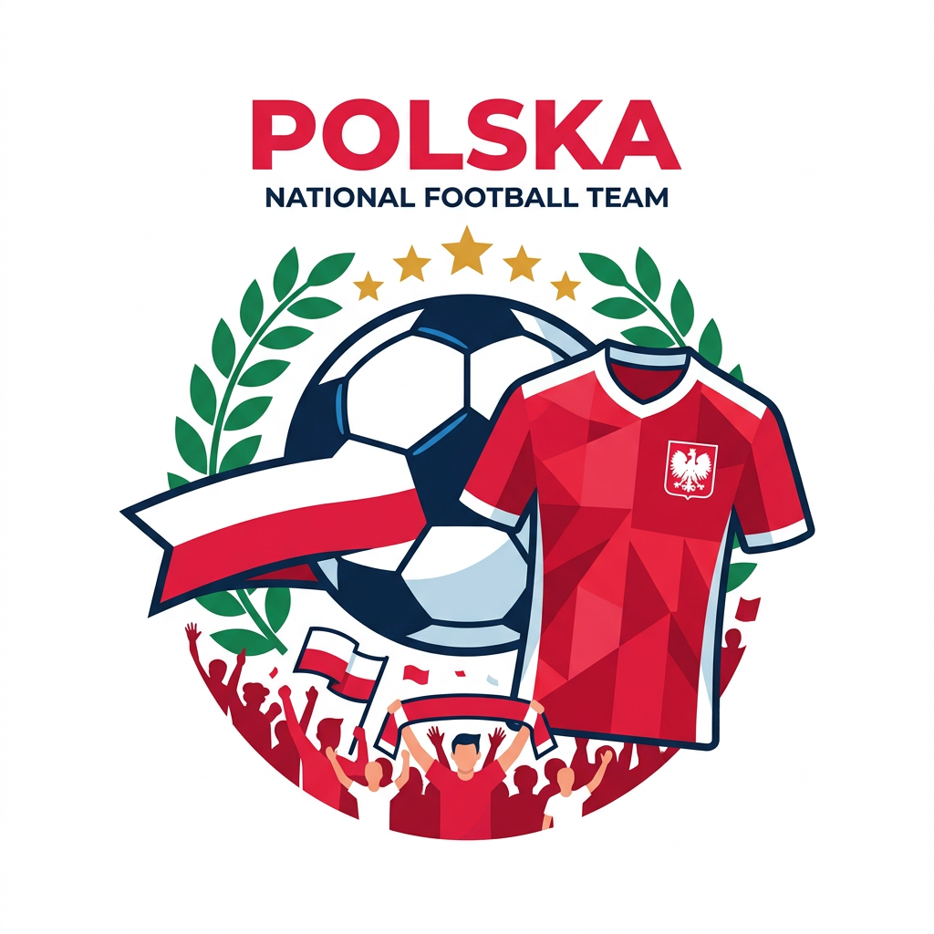 Polsk fodboldfeber Toppers Drinktoppers 6 stk Ø8 cm