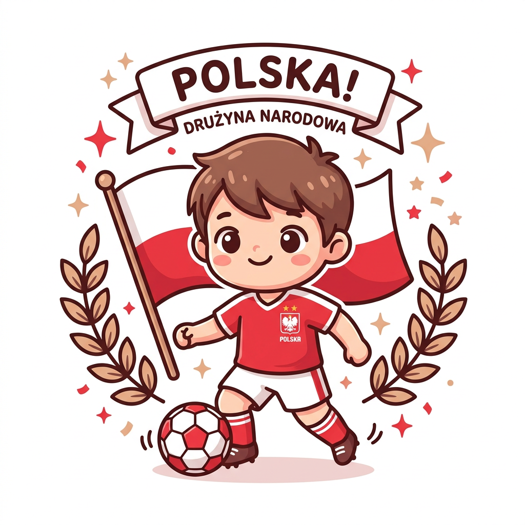 Polsk Fodboldhelt Toppers Drinktoppers 6 stk Ø8 cm