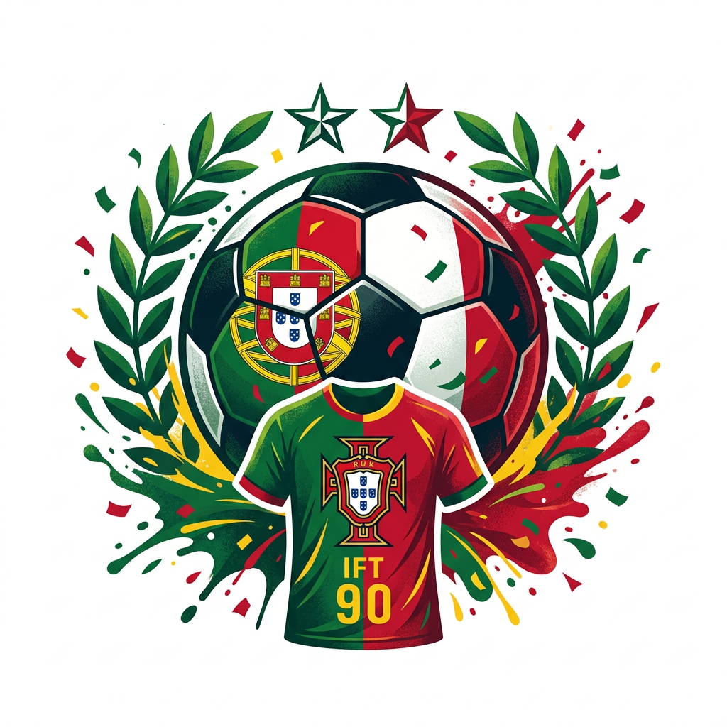 Portugisisk Fodbold Passion Toppers Drinktoppers 6 stk Ø8 cm