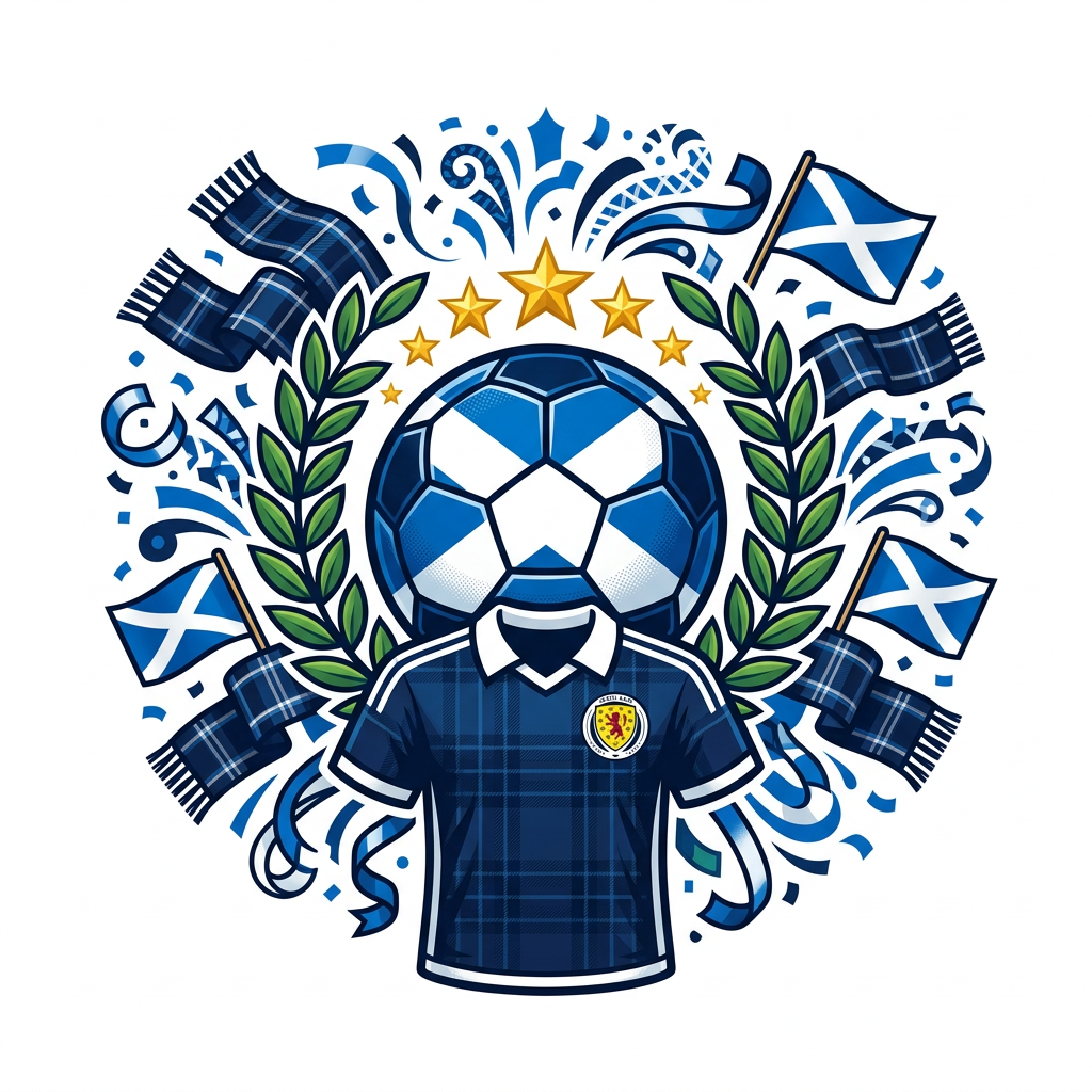 Skotsk Fodbold Triumph Toppers Drinktoppers 6 stk Ø8 cm