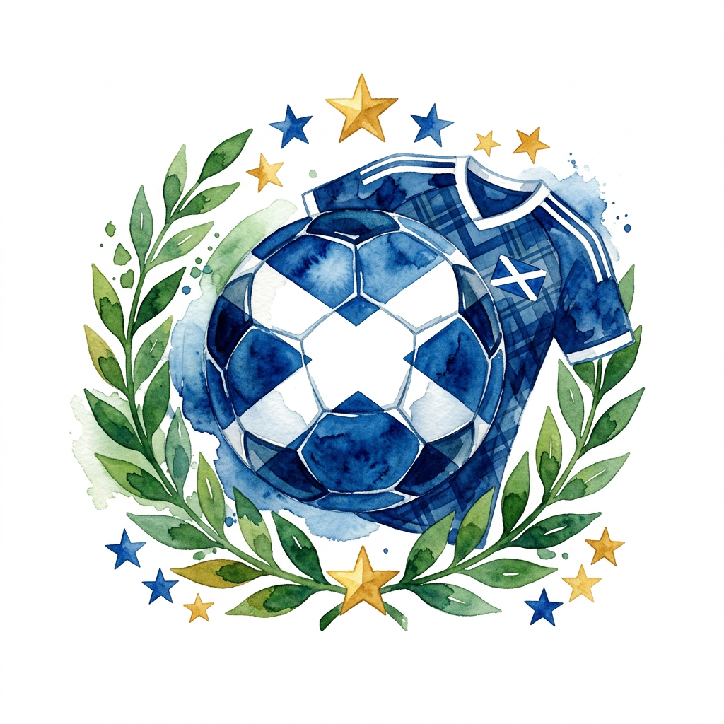 Skotsk Fodbold Glorie Toppers Drinktoppers 6 stk Ø8 cm