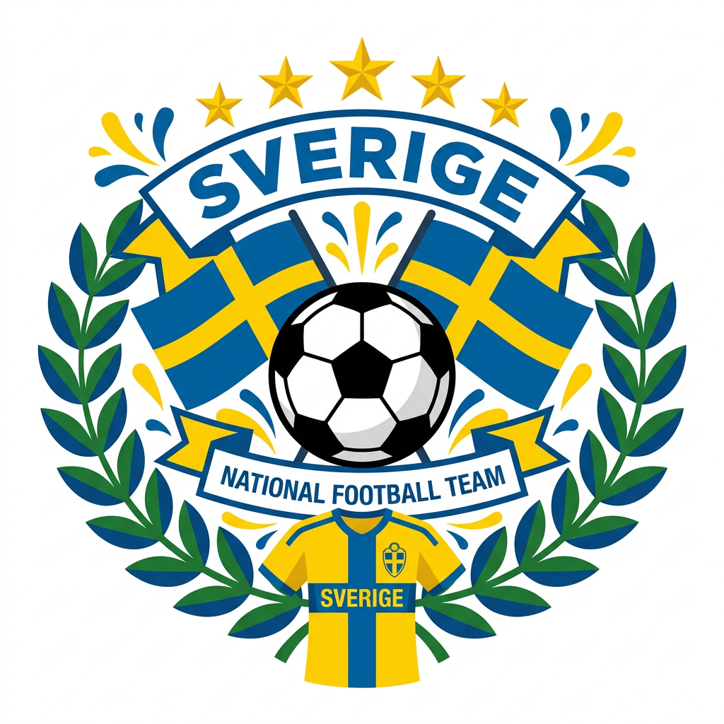 Svensk Fodbold Glorie Toppers Drinktoppers 6 stk Ø8 cm
