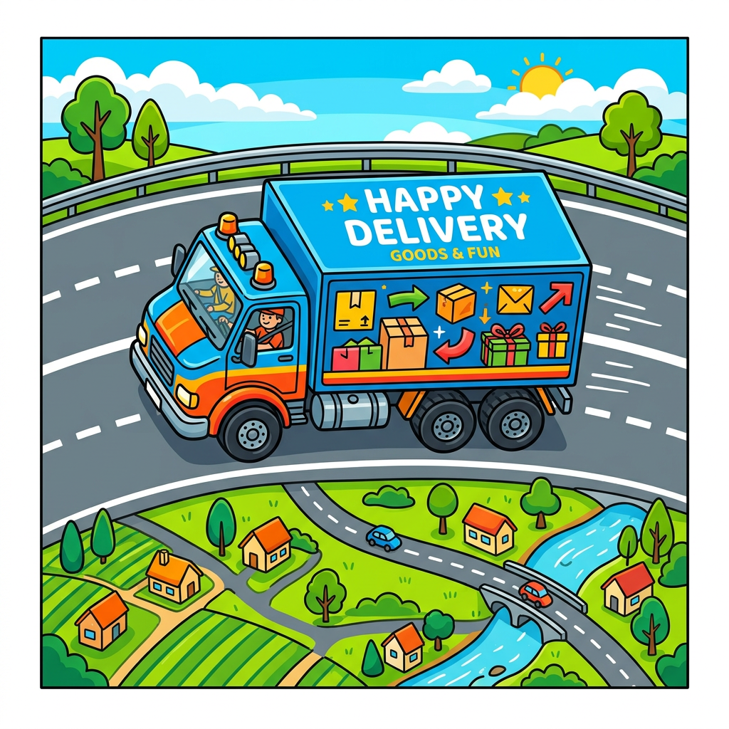 Sjov levering lastbil Toppers Drinktoppers 6 stk Ø8 cm