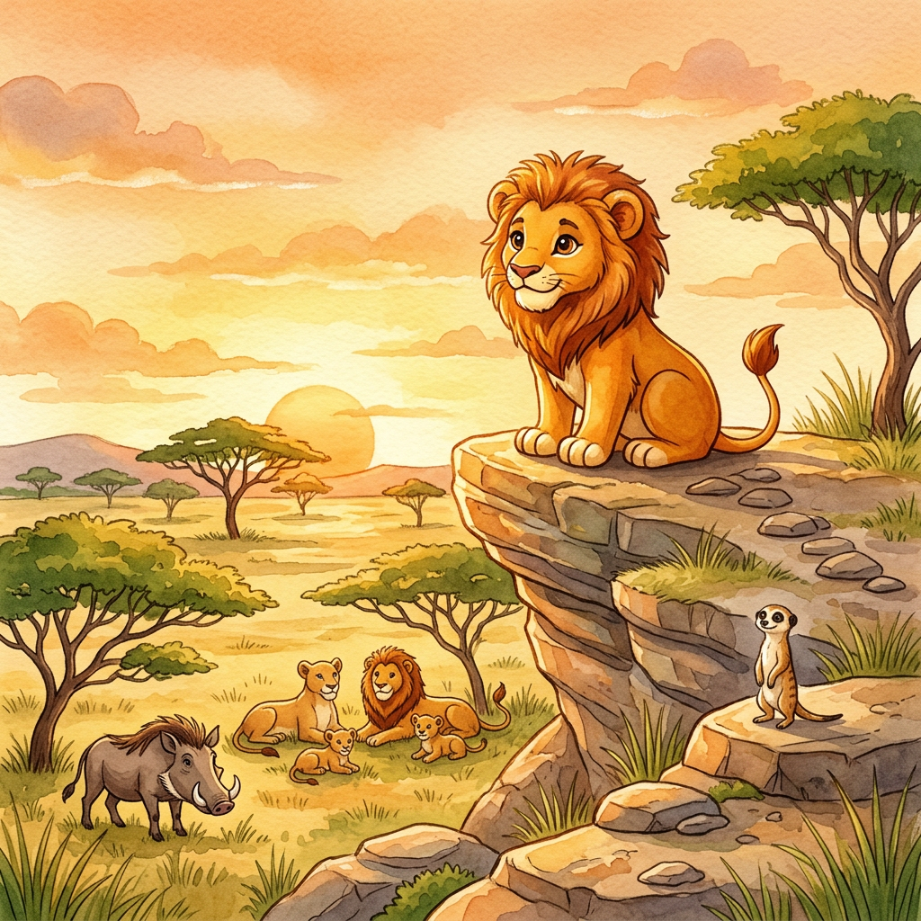 Simba solnedgangs eventyr Toppers Drinktoppers 6 stk Ø8 cm