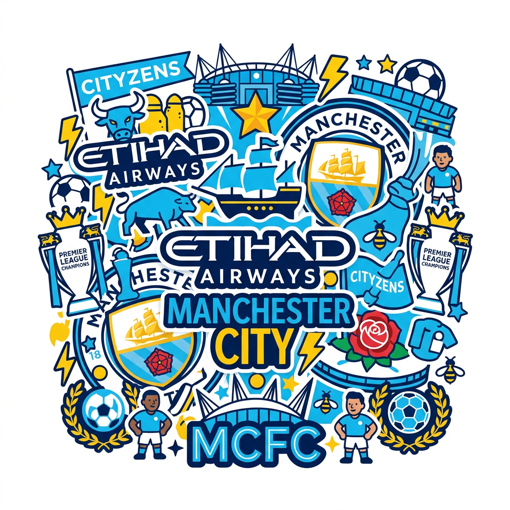Cityzens Klistermærke Kaos Toppers Drinktoppers 6 stk Ø8 cm