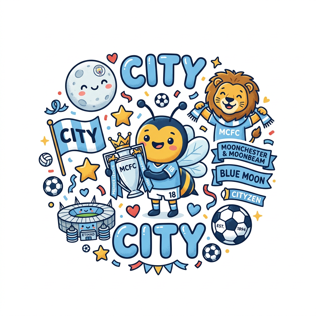 City-univers med månebi Toppers Drinktoppers 6 stk Ø8 cm