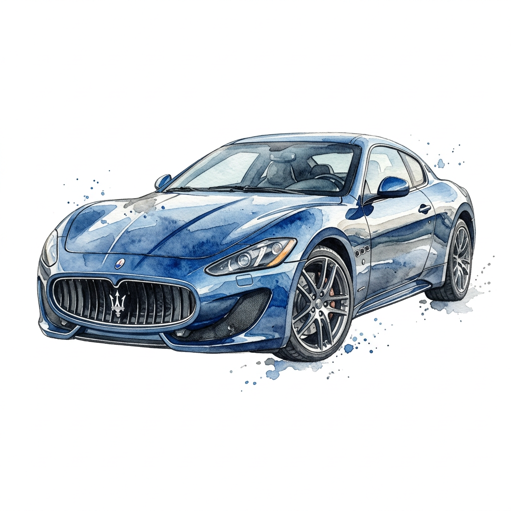 Blå Gran Turismo Toppers Drinktoppers 6 stk Ø8 cm