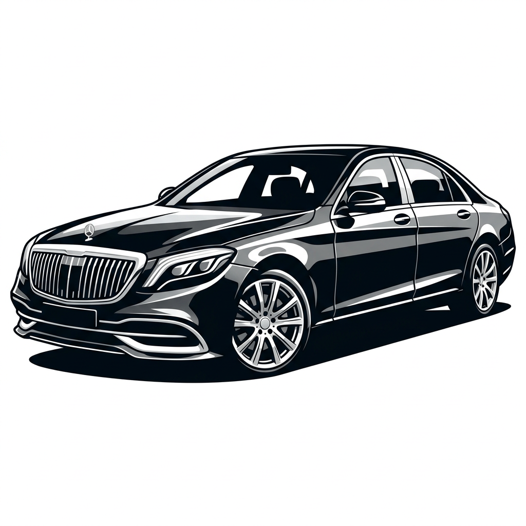 Luksuriøs Sort Maybach Toppers Drinktoppers 6 stk Ø8 cm