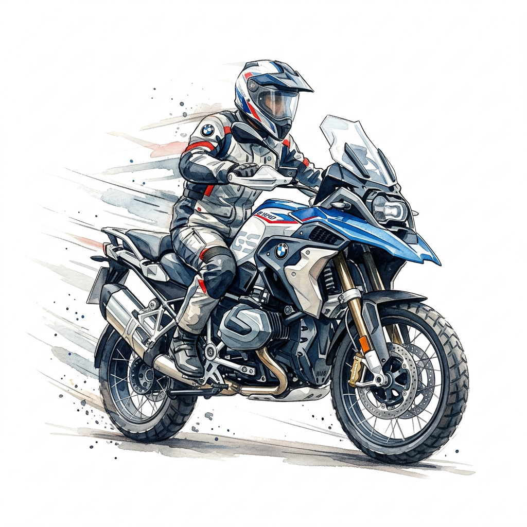 Vandfarve BMW Eventyr Toppers Drinktoppers 6 stk Ø8 cm