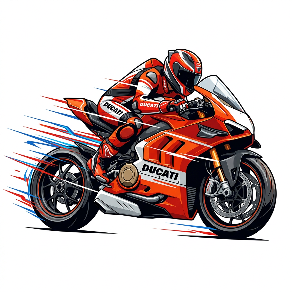Fuld fart Ducati Toppers Drinktoppers 6 stk Ø8 cm