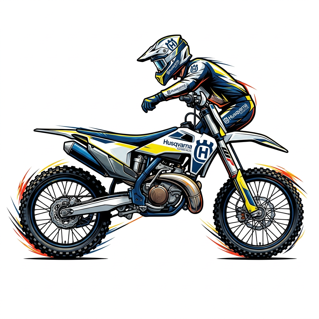 Motocross Hop i Luften Toppers Drinktoppers 6 stk Ø8 cm