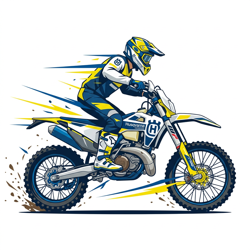 Motocross Rytter Hurtig Toppers Drinktoppers 6 stk Ø8 cm