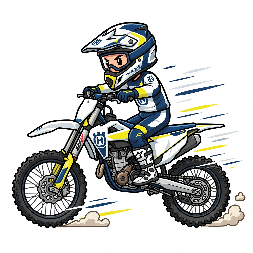 Motocross-dreng flyver Toppers Drinktoppers 6 stk Ø8 cm
