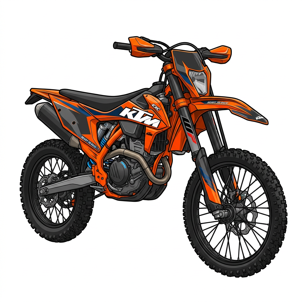 Orange KTM Cykel Toppers Drinktoppers 6 stk Ø8 cm