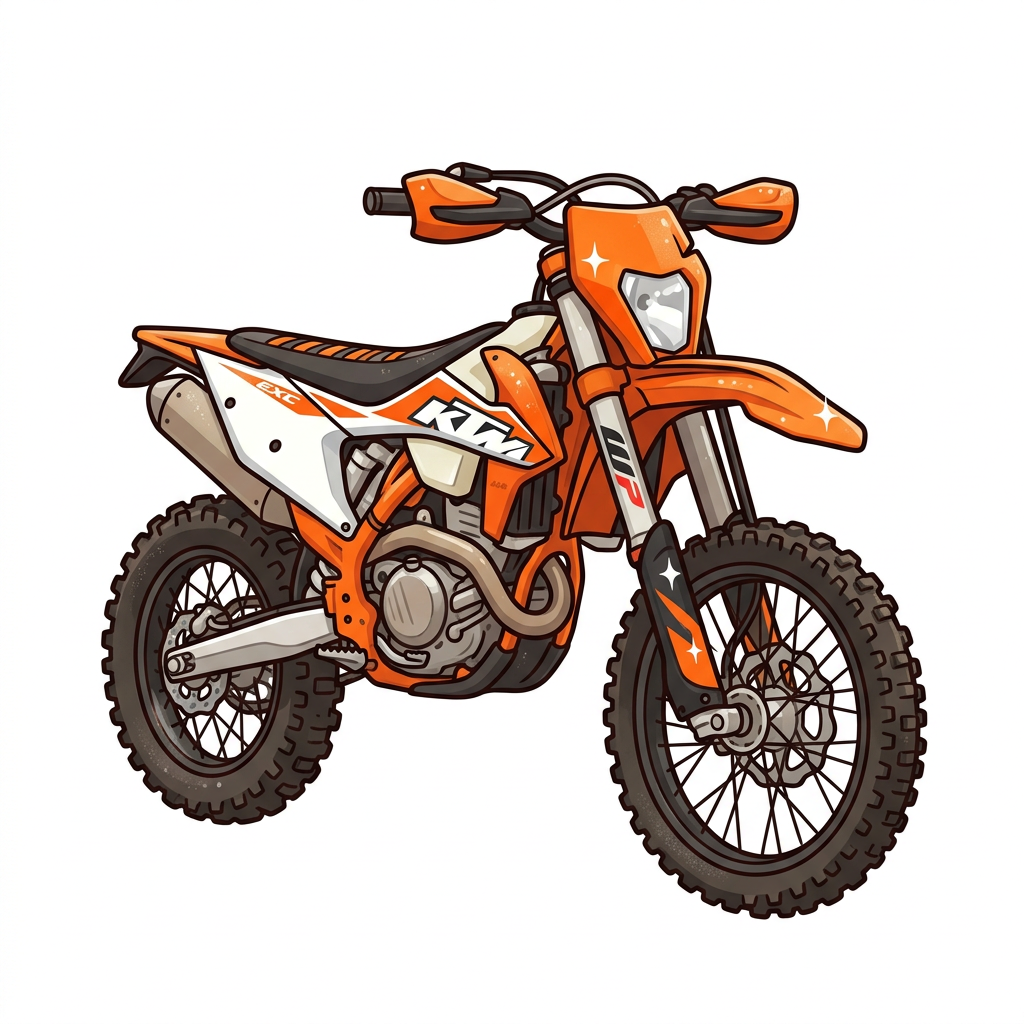 Orange KTM Enduro Toppers Drinktoppers 6 stk Ø8 cm