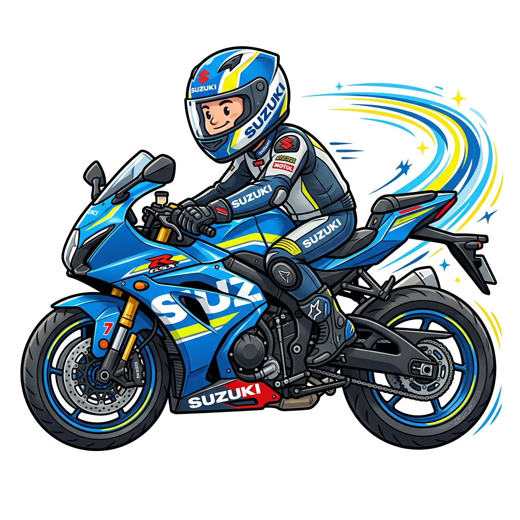 Suzuki Racer Barn Toppers Drinktoppers 6 stk Ø8 cm