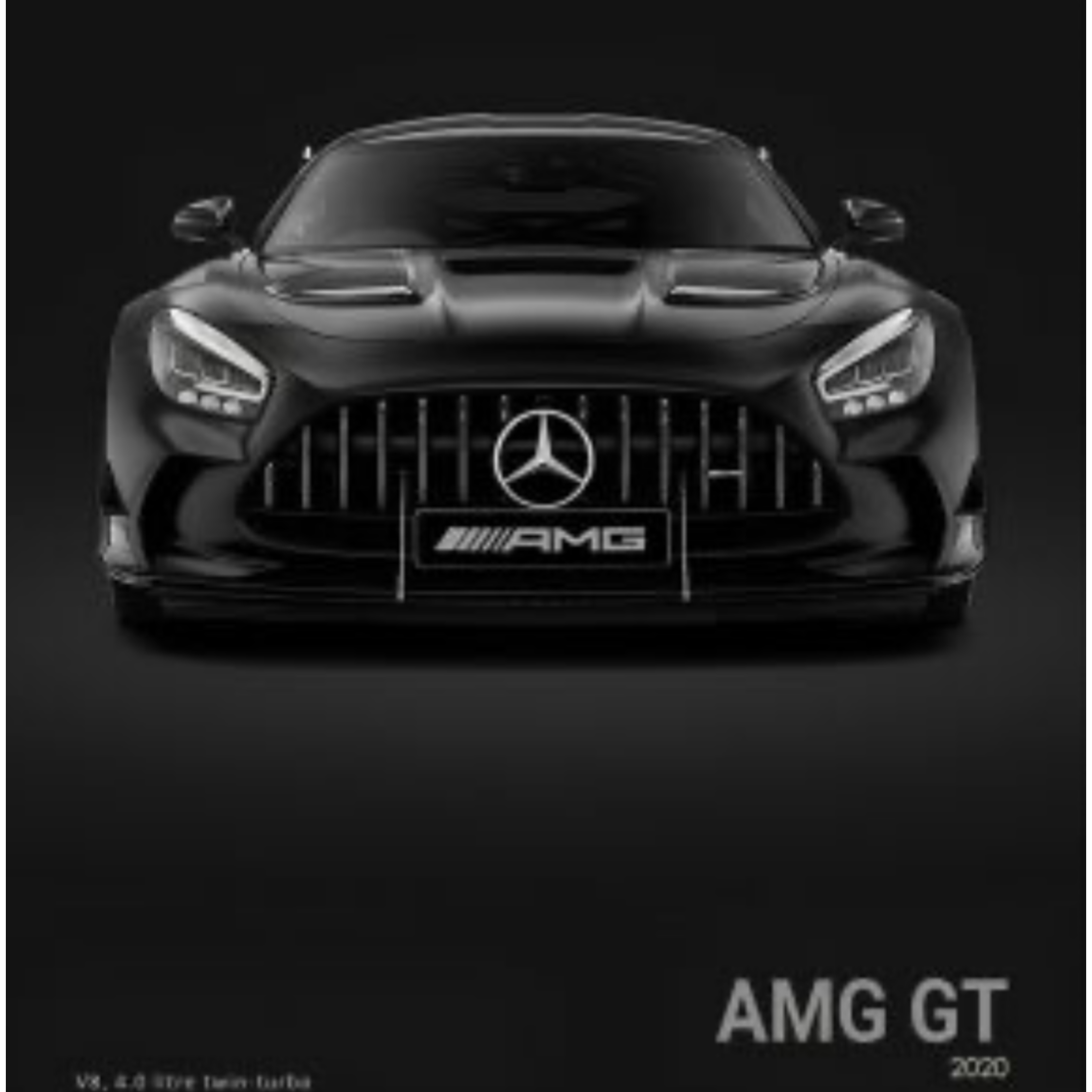 Sort AMG GT Toppers Drinktoppers 6 stk Ø8 cm