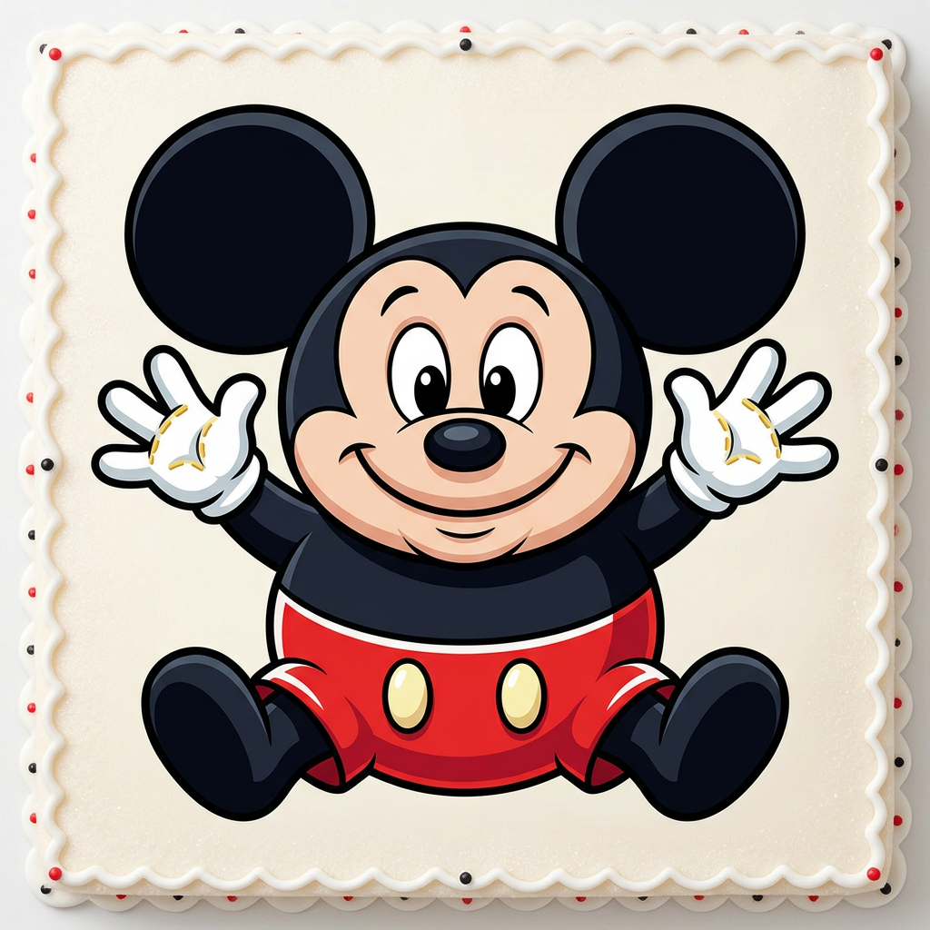 Glad Mickey Mus Toppers Drinktoppers 6 stk Ø8 cm