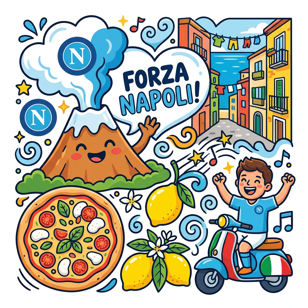 Napoli vulkan pizza Toppers Drinktoppers 6 stk Ø8 cm