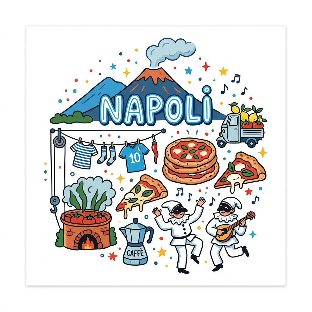 Napoli Festival Toppers Drinktoppers 6 stk Ø8 cm