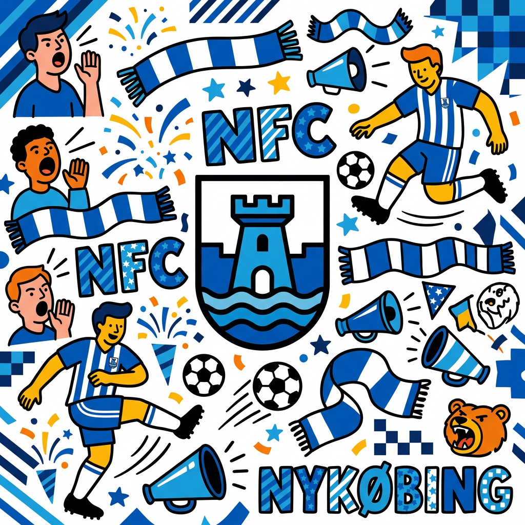 NFC Fodboldfest Toppers Drinktoppers 6 stk Ø8 cm