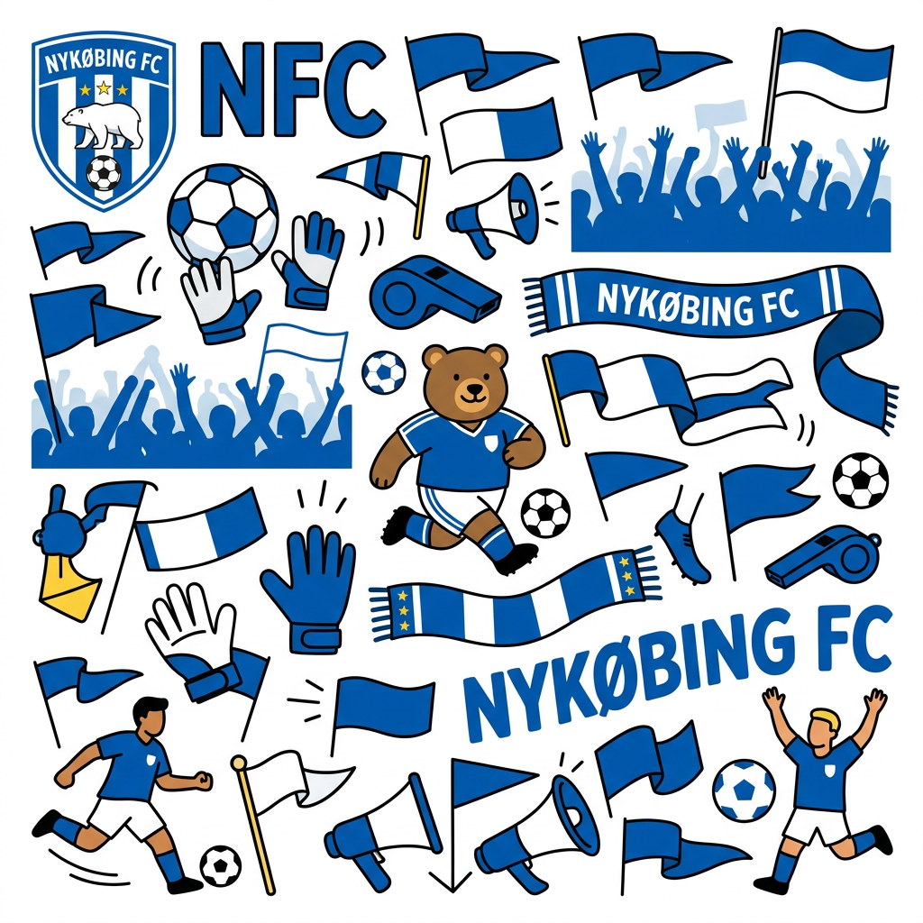 NFC Fancollektion Toppers Drinktoppers 6 stk Ø8 cm