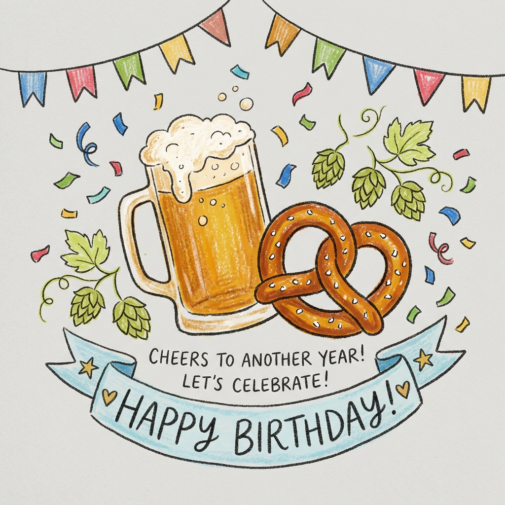 Hopfylt Pretzelfest Toppers Drinktoppers 6 stk Ø8 cm