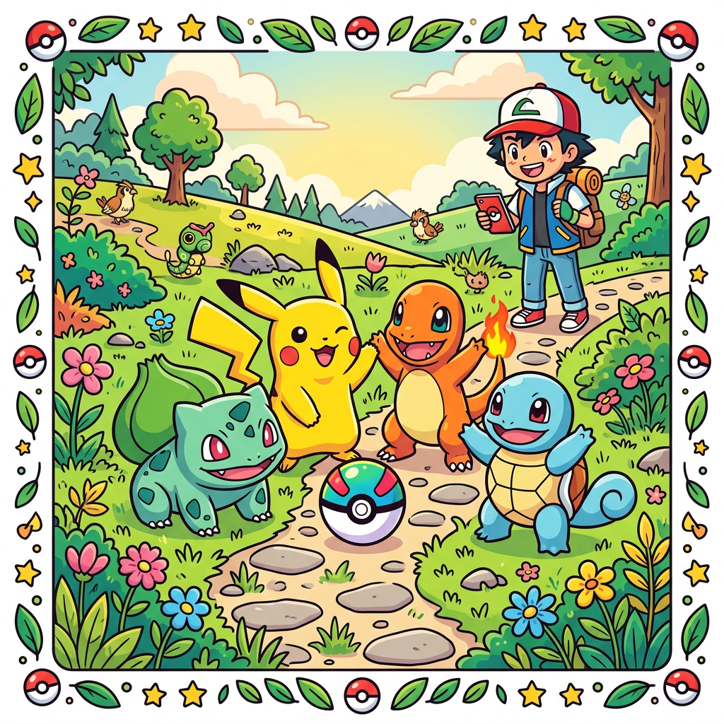 Pokémon-venner på eventyr Toppers Drinktoppers 6 stk Ø8 cm