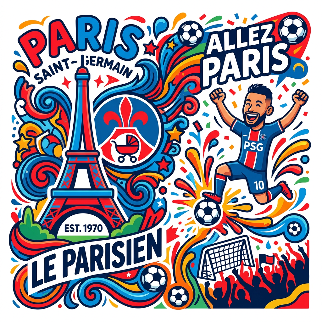 PSG Fodbold Fiesta Toppers Drinktoppers 6 stk Ø8 cm