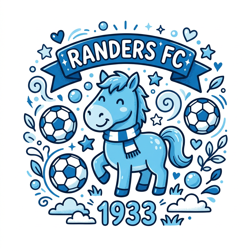 Blå Hest Fodbold Toppers Drinktoppers 6 stk Ø8 cm