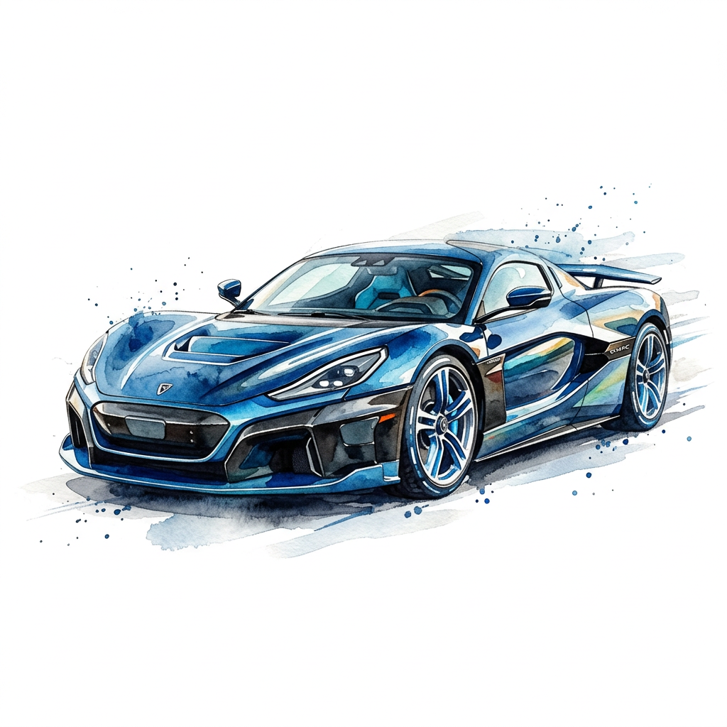 Blå Rimac Vandfarve Toppers Drinktoppers 6 stk Ø8 cm