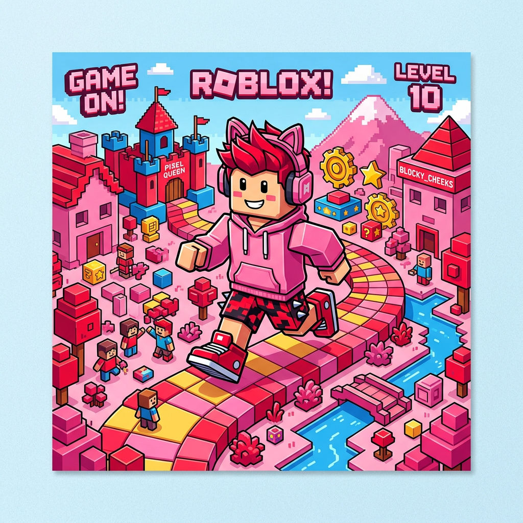 Roblox Eventyr Toppers Drinktoppers 6 stk Ø8 cm