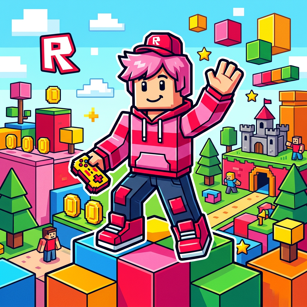 Roblox Eventyr Verden Toppers Drinktoppers 6 stk Ø8 cm