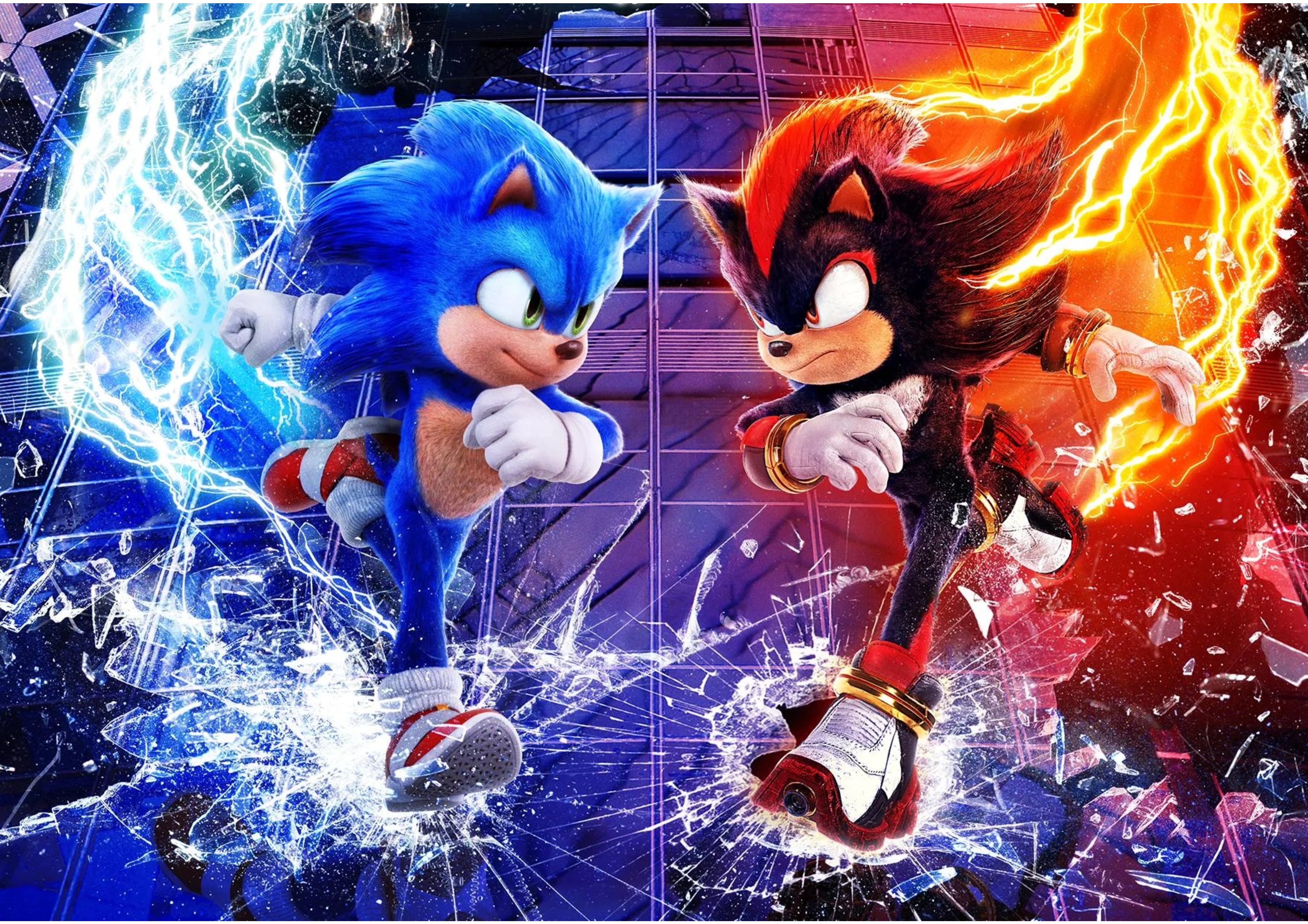 Sonic vs Shadow Toppers Drinktoppers 6 stk Ø8 cm