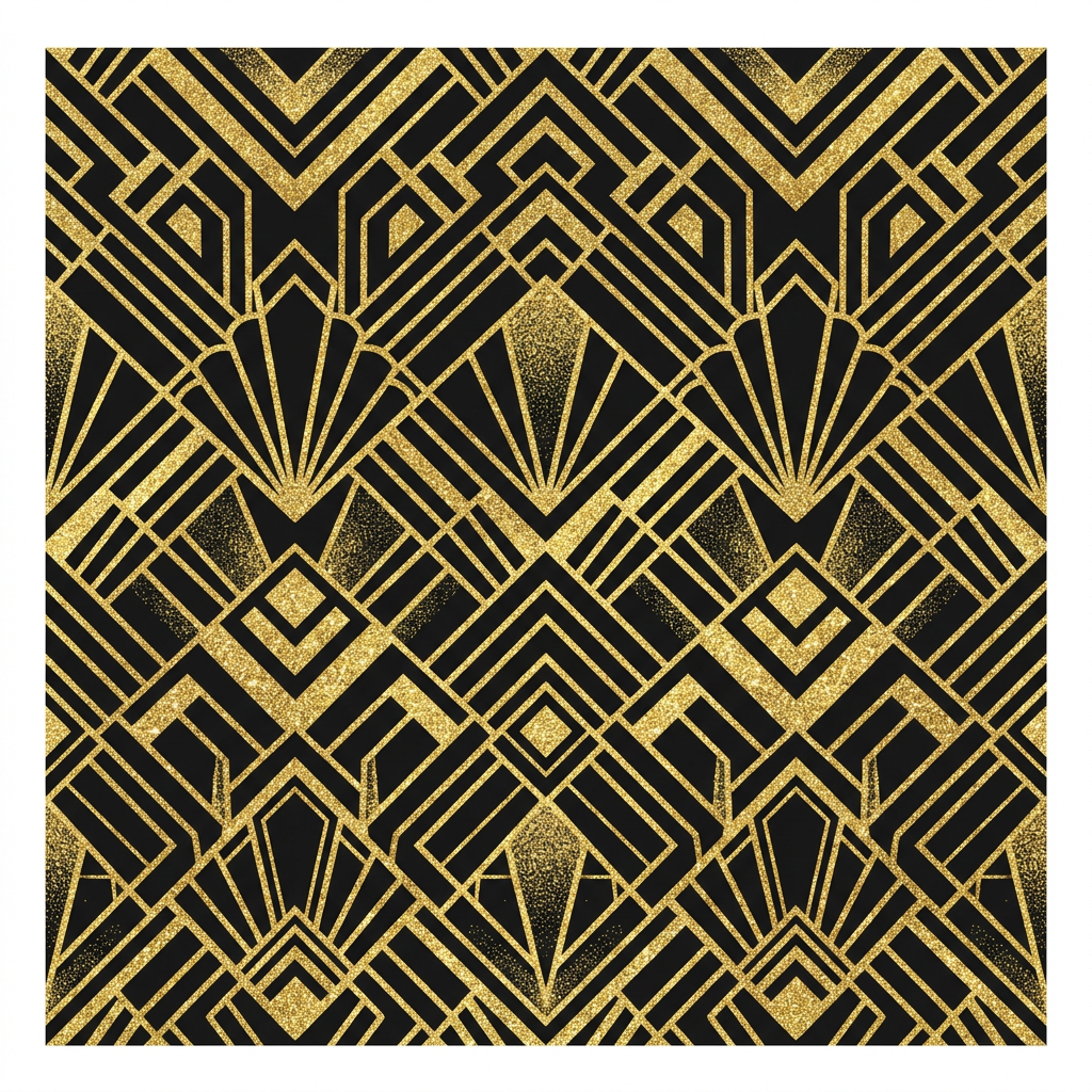 Art Deco Glans Toppers Drinktoppers 6 stk Ø8 cm