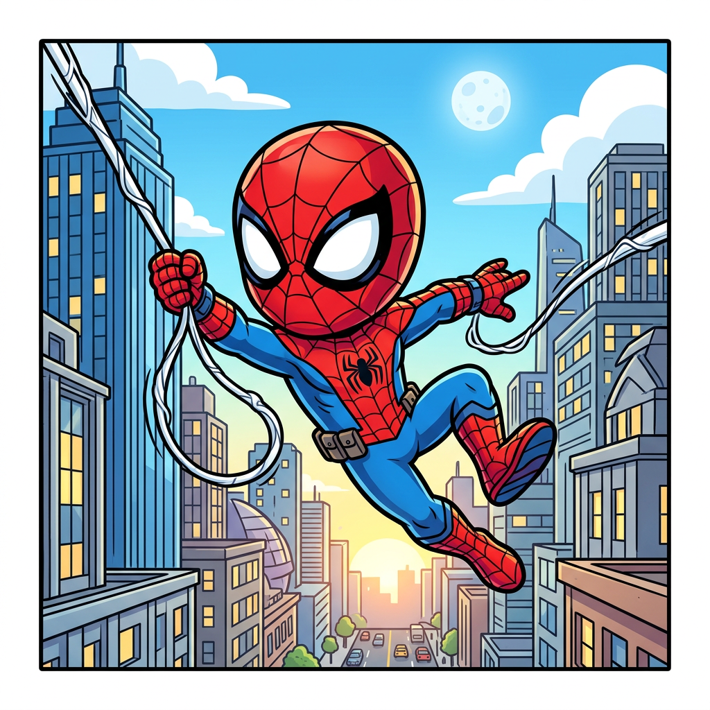 Sød Spiderman bytur Toppers Drinktoppers 6 stk Ø8 cm