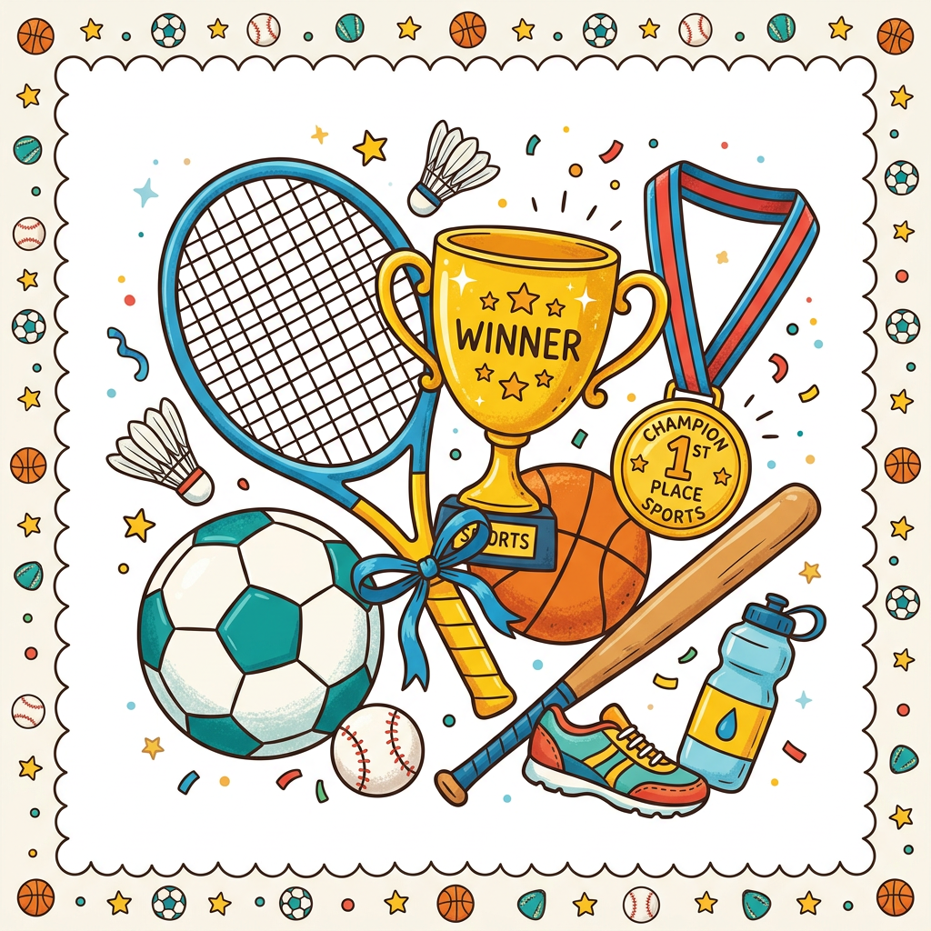 Sports Vinder Fest Toppers Drinktoppers 6 stk Ø8 cm
