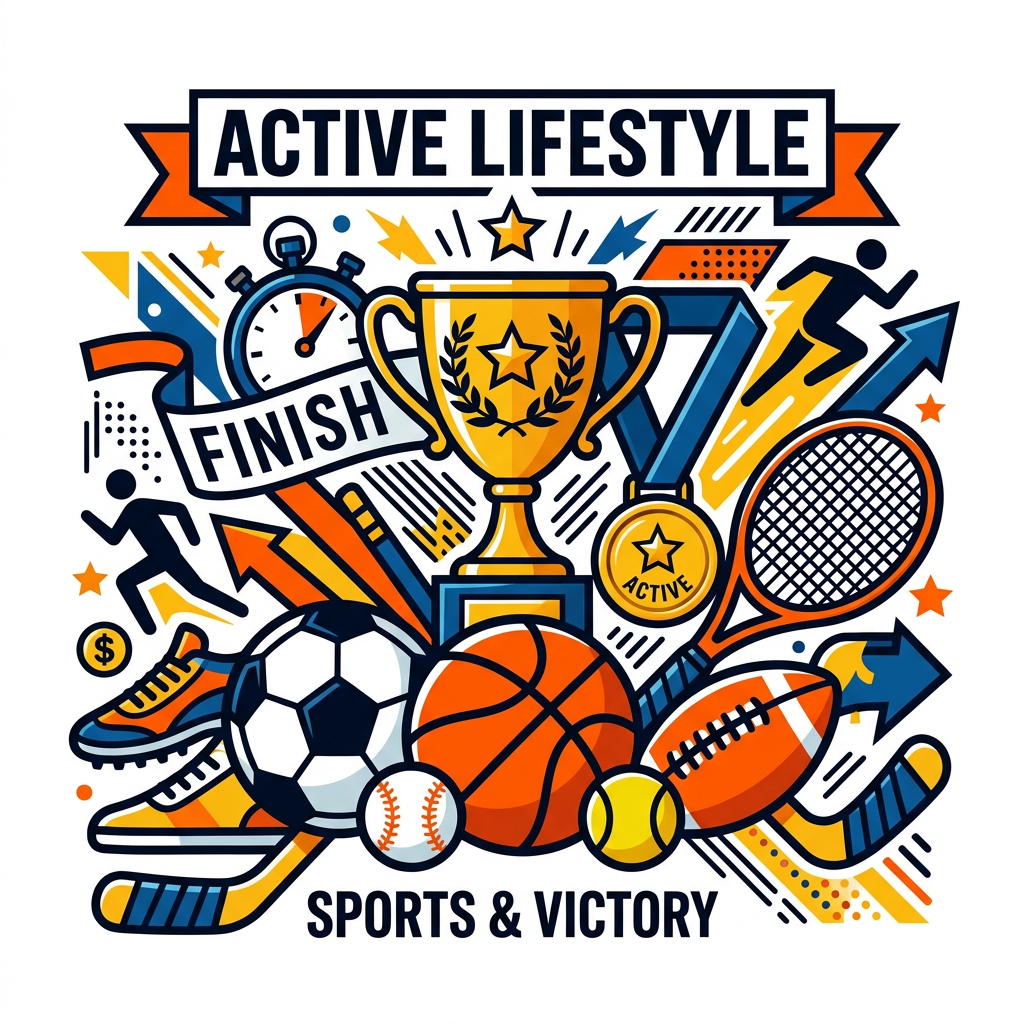 Sportslivets Sejr Fest Toppers Drinktoppers 6 stk Ø8 cm