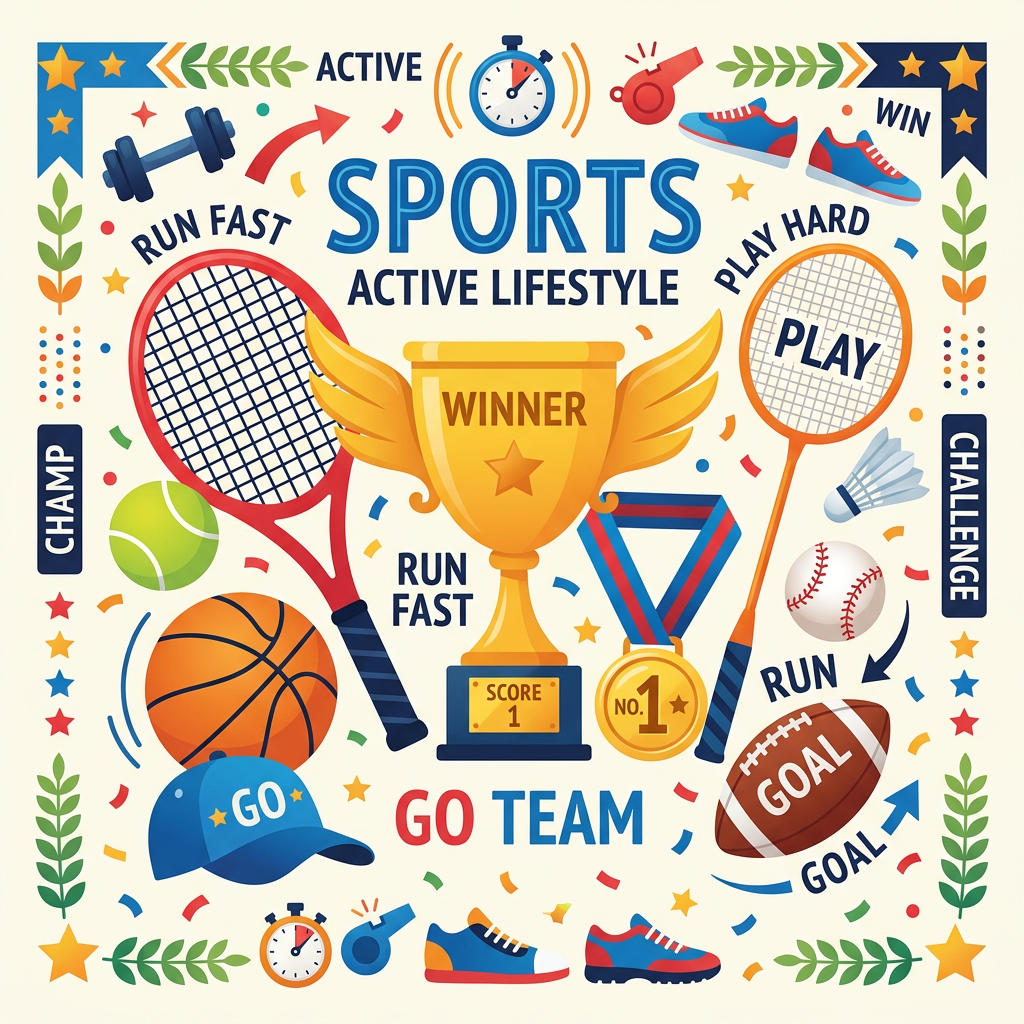 Sport og sejr Toppers Drinktoppers 6 stk Ø8 cm
