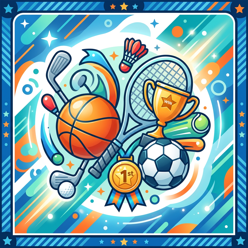 Sports stjerner vinder Toppers Drinktoppers 6 stk Ø8 cm