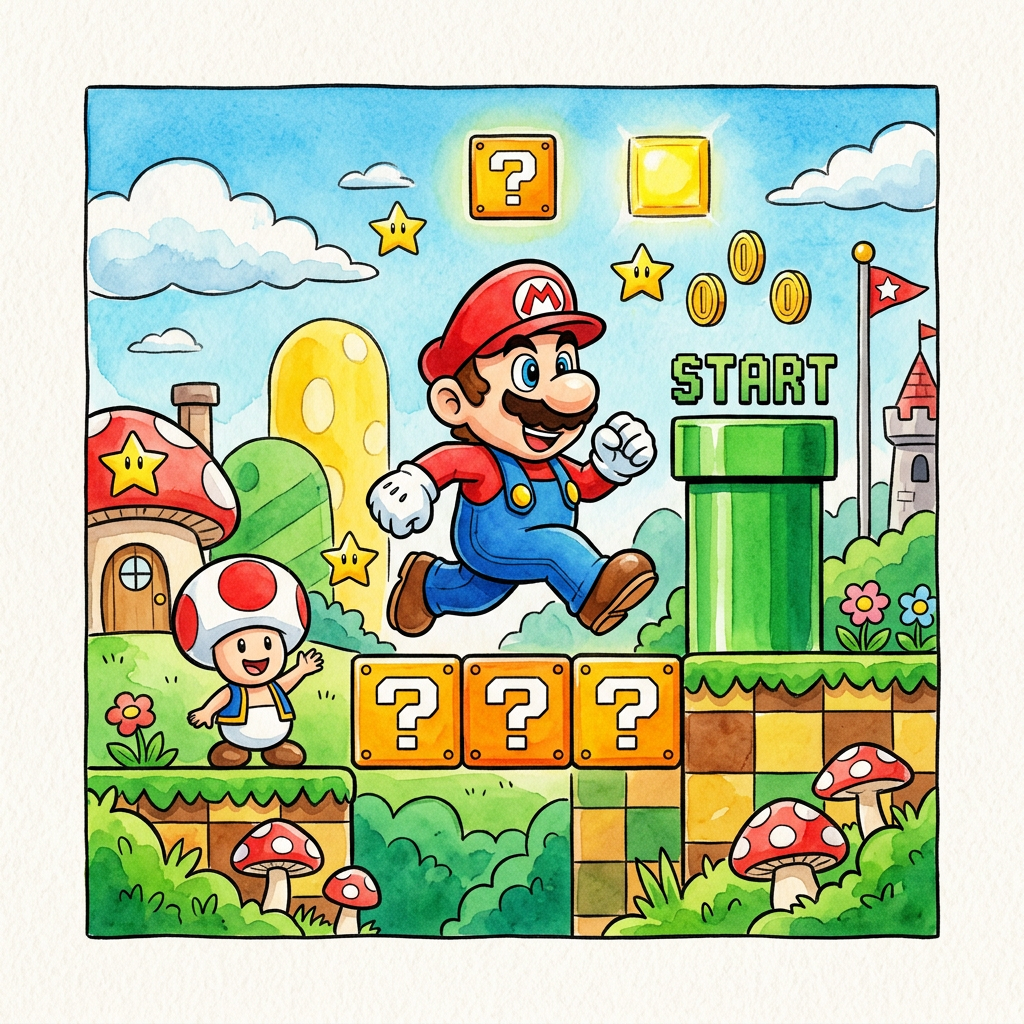Mario eventyr start Toppers Drinktoppers 6 stk Ø8 cm