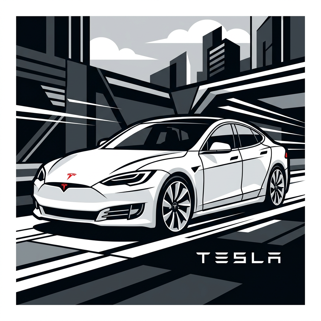 Hvid Tesla i byen Toppers Drinktoppers 6 stk Ø8 cm